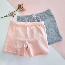 woojooi 女童感性蕾絲安全褲2件組