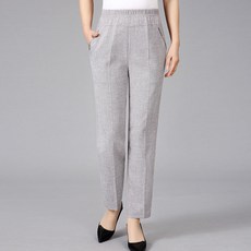 엘쏘 여성용 시원한 소재 냉장고 여름 세미와이드 팬츠