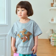 퍼스트블루 썸머베어 반팔 티셔츠