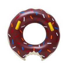 巧克力甜甜圈游泳圈115cm, 混色, 1個