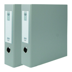 邁達斯 D型環層壓板3孔活頁夾 名牌型 A4 7公分, 2個, 灰色