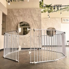 키워보리 CM 다용도 접이식 안전문 세트 54번 CMER80, 화이트, 1개