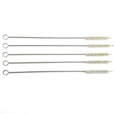 LALASHOP 吸管清潔刷, 5份, 銀色+淺褐色