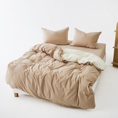 라뽐므 아띠끄 면 이불커버, 멜란지 베이지크림