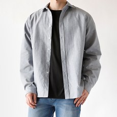 해리슨 남성용 데일리 베이직 코튼 긴팔 셔츠 HA-1006 THE1008