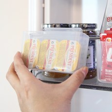 주앤지 냉장고 도어 양념 소스 걸이형 틈새 수납 포켓 정리함, 1개