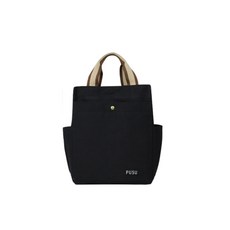 Market A 帆布日常便當袋 黑色 棕色, 1個