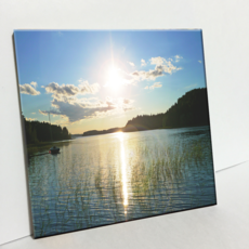 HTP 瓷磚畫 C2240 芬蘭河畔日落