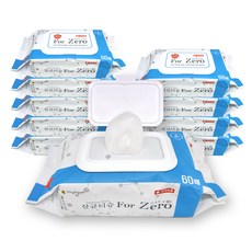 Momaesog 掀蓋式手部清潔濕紙巾, 60張, 10個