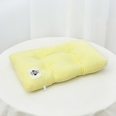 soonZAM 寵物馬卡龍純棉柔軟坐墊, 黃色, 1個