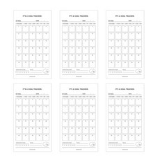 PAPERIAN 目標跟?記事本 M, 黑色的, 6個