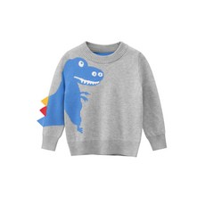 兒童款彩色恐龍影子針織毛衣