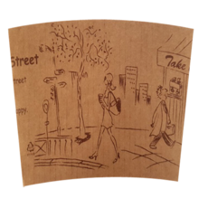 大盤商咖啡街景杯套冰杯 92口徑共用, 1000個, 1入