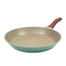 Kitchen-Art Bon 木柄鑽石塗層平底鍋 薄荷綠, 28cm, 1個