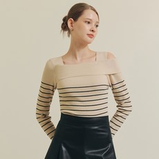 ZERO STREET 女款不對稱露肩毛衣