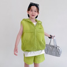 BerryCloset 男童Once尼龍連帽背心