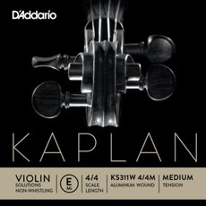 D'Addario Kaplan Solution 防嘯叫小提琴E弦, 單一商品, 混合色, E弦 (KS311W)_1條