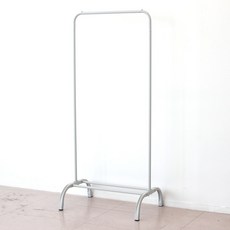 청소앤 미니 옷걸이 1단 600 그란데 행거, 무광 화이트