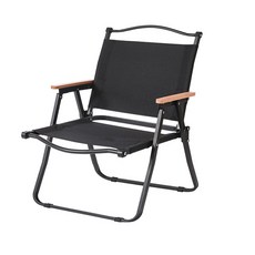 생각나래 캠핑 용품 경량 휴대용 추천 의자 M, 블랙, 1개