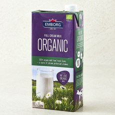 엠보그 유기가공식품 인증 우유, 1개, 1L