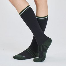 Lovelyon 女性用彈力高爾夫及膝襪 2雙, 1套, 黑色