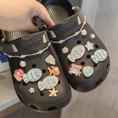 맙소샵 언더더씨 투명 신발파츠 + 보관파우치 세트 HR372