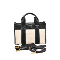 皮革方形單肩斜背包 L號