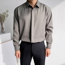 Mercita 男士 Brain 隱藏式鈕扣襯衫