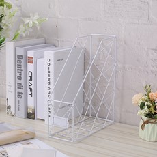 單層文件雜誌架, 1個, 04白色