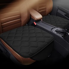 CARSSOK 口袋絎縫汽車座椅, 1個, 黑色