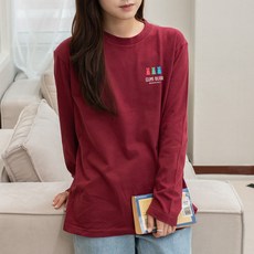 험블스튜디오 여성용 통기성 구미베어 캐주얼 코튼 기본 긴팔티 FF_232