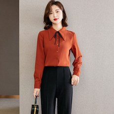 포플러앤씨 여성용 테일리 카라 셔츠 P25SPST121210