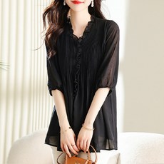 POPLARNC Suzant 雪紡長版罩衫