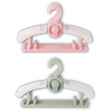 itgom 防滑兒童衣架 2款 x 5入組, 1套, 粉紅色, 綠色