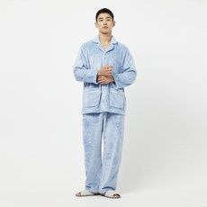 JAJU 남성용 극세사 10부 파자마 팬츠
