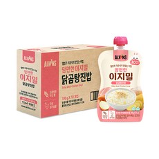 엘빈즈 이지밀 맘편한 파우치 이유식 10개월이상 닭곰탕진밥 10p, 1개, 닭곰탕맛