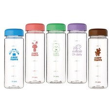 오데일리 트라이탄 보온보냉병, BLUE + PINK + GREEN + PURPLE + BROWN, 500ml, 5개