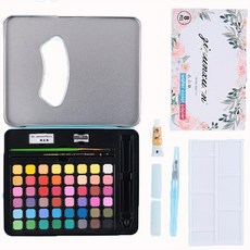 KEYMING 固體水彩套組 黑色, 48色