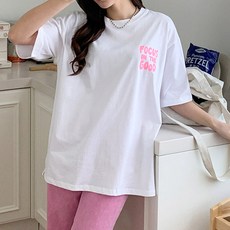 여성용 통기성 라라온 에론 포커스 반팔 티셔츠