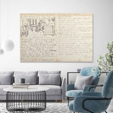 Baek & Art 文森·梵谷作品圖畫名畫 帆布畫框12 寫給保羅高更的信