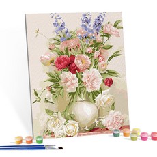 I LOVE PAINTING DIY繪畫組 40*50cm, 優雅的花瓶款, 1幅