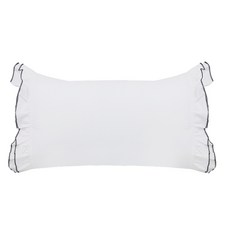 Kkangkang純棉高密度2人背靠枕套, 白色的