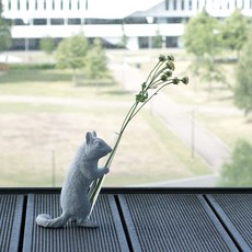 haoshi 松鼠迷你花瓶 標準款, 白色