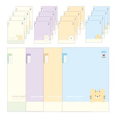 PENPIA 800初級書籍6欄韓文普通筆記本, 20個, 隨機發貨