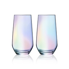 Amuse Kitchen極光玻璃杯 420ml, 混色, 2個