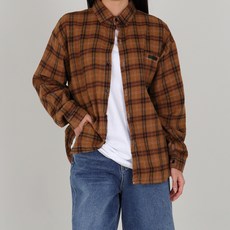닷이프 여성용 체크 유니섹스 셔츠