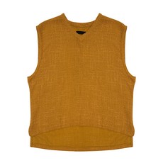 PLAYS 男款圓領不對稱Oversize背心