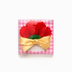 minhwashop 不織布康乃馨胸針卡片製作 FDPFB0170 20入組, 混色, 1個