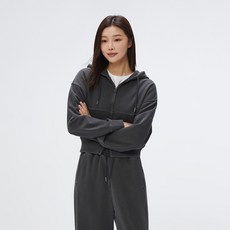 SPAO 女款法式毛圈布2WAY染色短版連帽拉鍊 SPMZF23G05
