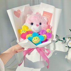 Care Bears真愛熊玩偶花束, 粉彩彩虹隨機發貨
